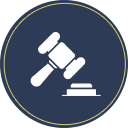 General litigation icon representing legal disputes and civil cases.