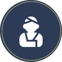 Personal injury icon representing road accident and negligence claims.