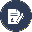 Deceased estates icon representing wills and estate administration services.